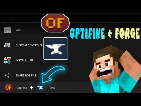 How To Download And Install Forge With Optifine In pojavlauncher |# ...