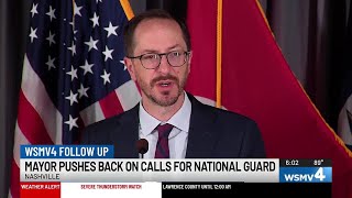 Mayor O’Connell responds to Rep. Ogles’ calls for National Guard in Nashville