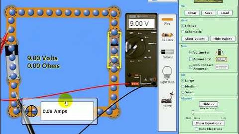 Electric Circuit Analysis - Measuring Voltage in a Circuit (animation)