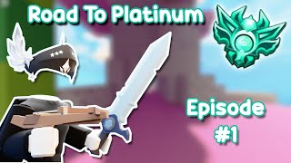 Journey To Platinum Rank! #1 | Roblox Bedwars