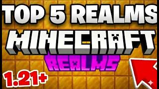 TOP 5 Realms For MCPE 1.21+ (REALM CODE) | Minecraft Bedrock - 2026