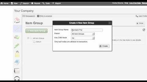 How to manage Item Groups