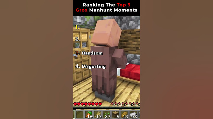 Ranking The Top 4 Grox 1,000,000 Villager MANHUNT Moments #minecraft #ranking #funny #meme