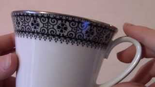 Noritake Segovia 2216 - Black Gold - 20105 - Coffee Tea Cup Place Setting