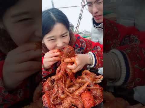 asmr#152#asmr シチュボイス#샤오위 먹방# 먹방# asmr シャンプー#eating show#mukbang#seafood#chinese eating#short