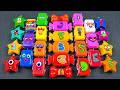 Numberblocks 🌈 Looking Fun Alphabet Lore Mix Suitcase, Star, Candy Glitter, Satisfying ASMR Video