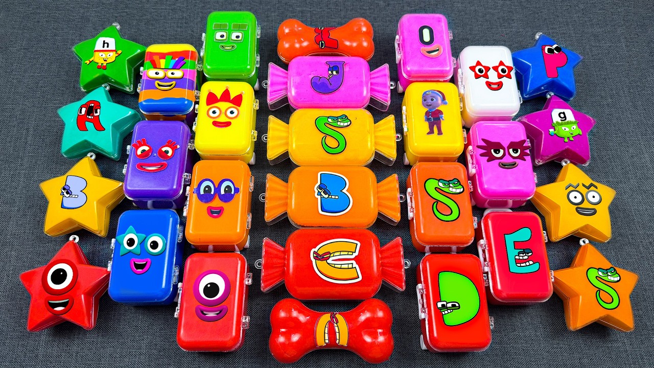 Numberblocks 🌈 Looking Fun Alphabet Lore Mix Suitcase, Star, Candy ...