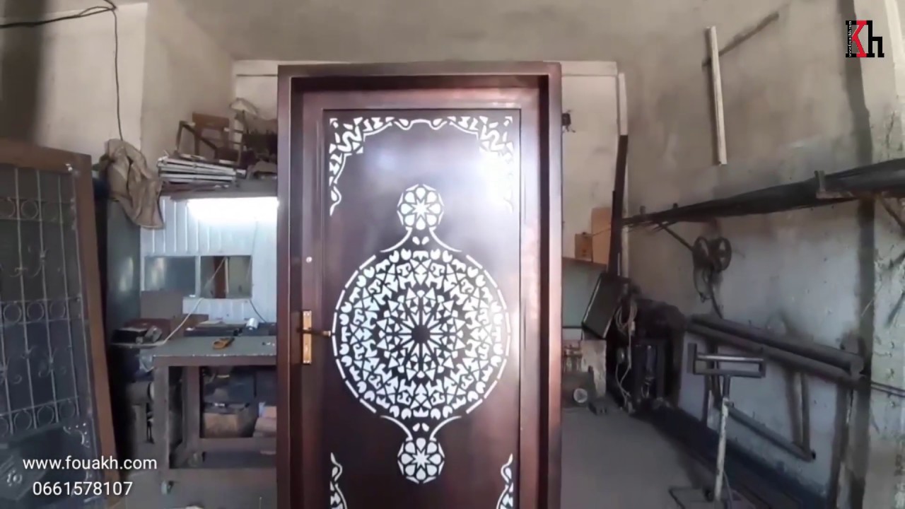 مراحل صنع باب حديد cnc بلازمة