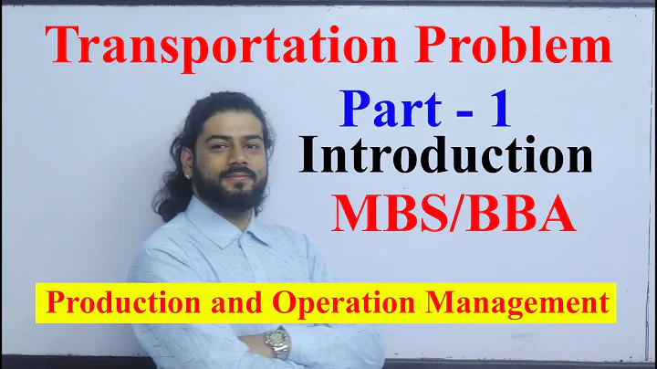 Transportation Problem Part - 1 Introduction in Nepali MBS 2nd semester Production and Operation