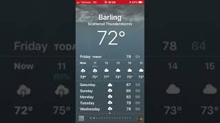 iOS Weather Animation: Scattered Thunderstorms ￼