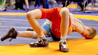 U13 Simonas Stonys Ltu Vs Davyd Tsyshok Ukr 38Kg. Freestyle Boys Youth Wrestling. B-Cam-Man