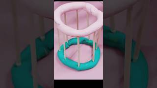 3D shapes with clay #shorts #viral #3dshapes #cylinder #clay #maths