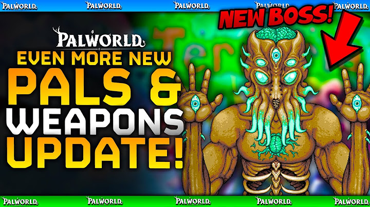 Palworld Just DROPPED NEW PALS, WEAPONS & BOSSES Promo Info - CONTENT DLC UPDATE - Tides Of Terraria