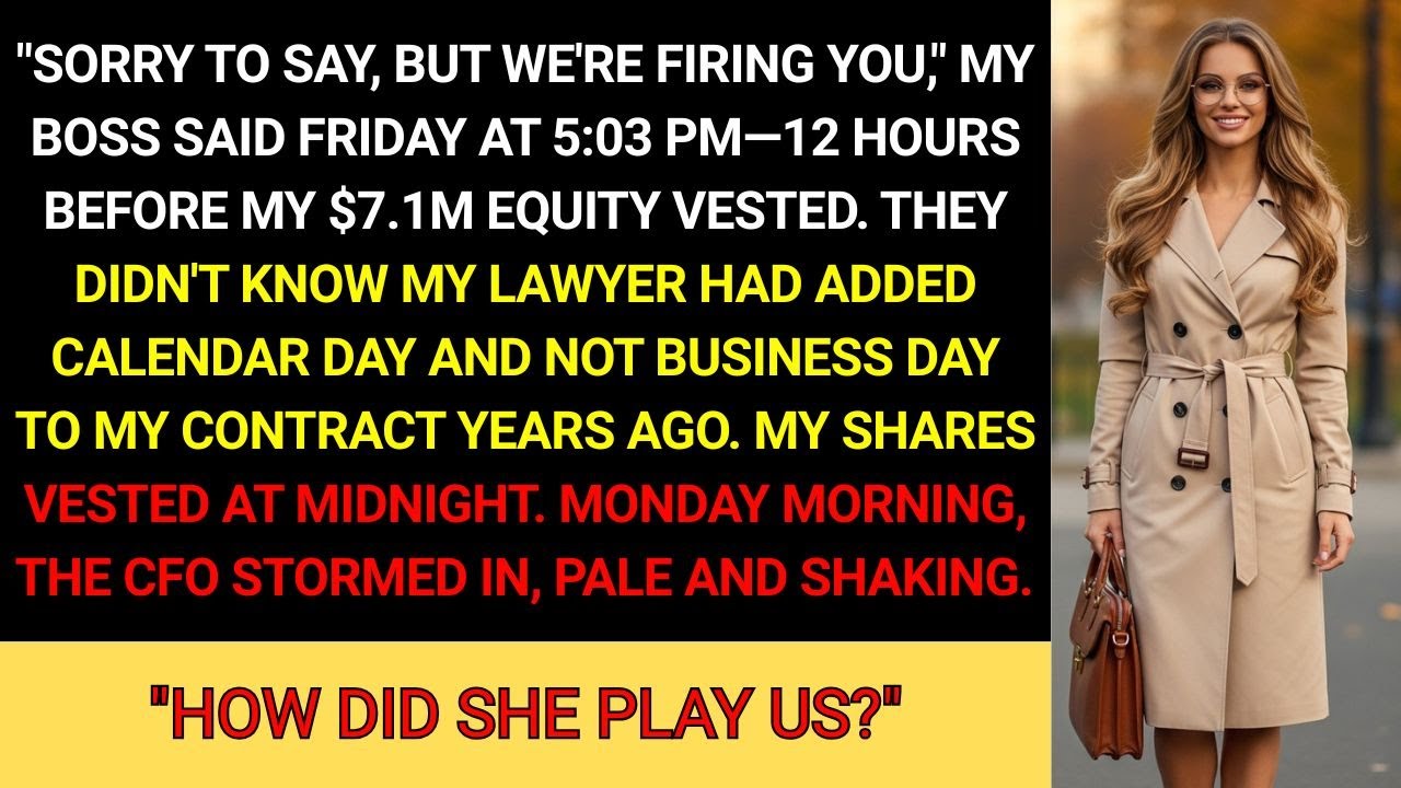 I Got Fired At 5PM Friday. At Midnight, $7M Hit My Account.