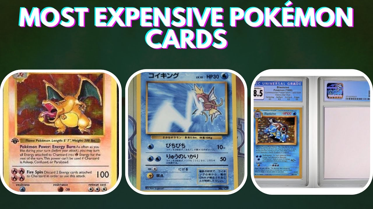 The Most Expensive Pokemon Cards in the World 🌎