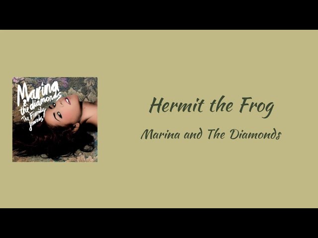 MARINA AND THE DIAMONDS - Hermit the Frog || lyrics