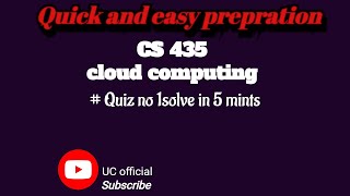 CS435 quiz 1 answers 100% Accurate solution