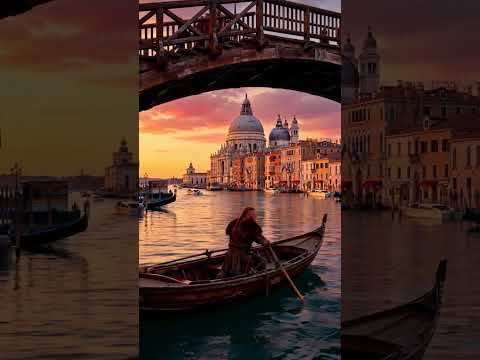 Venice Looks Unreal From Here… 🇮🇹✨ Would You Visit?