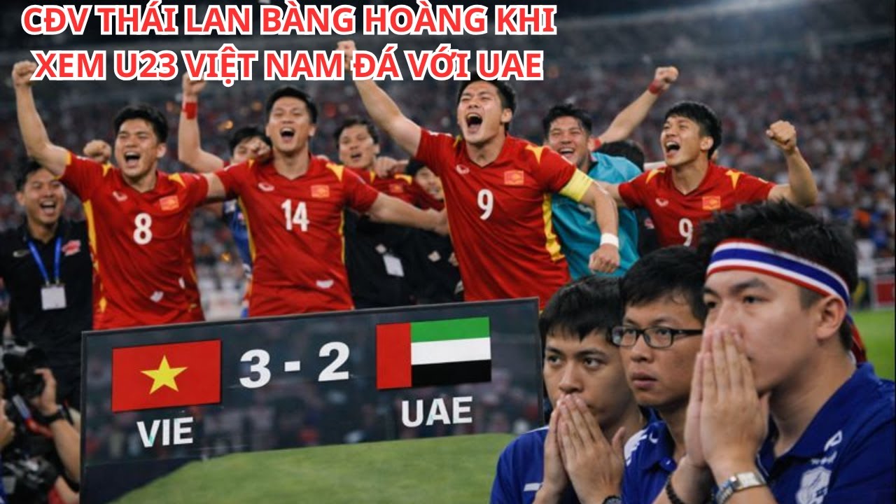 CĐV THÁI LAN BÀNG HOÀNG KHI XEM U23 VIỆT NAM ĐÁ VỚI UAE