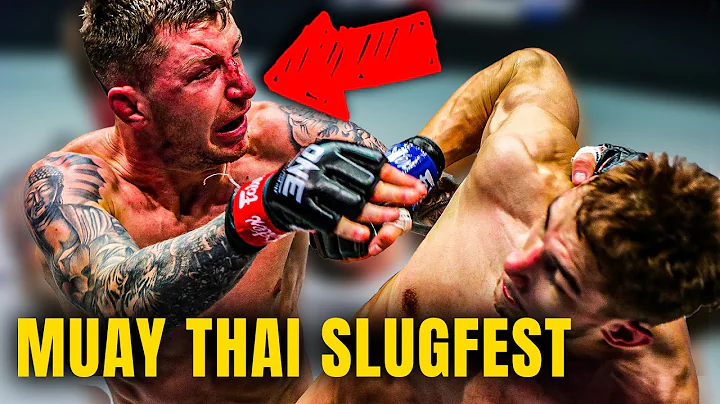 BRUTAL Muay Thai War  Chris Shaw vs. Vladimir Kuzm...