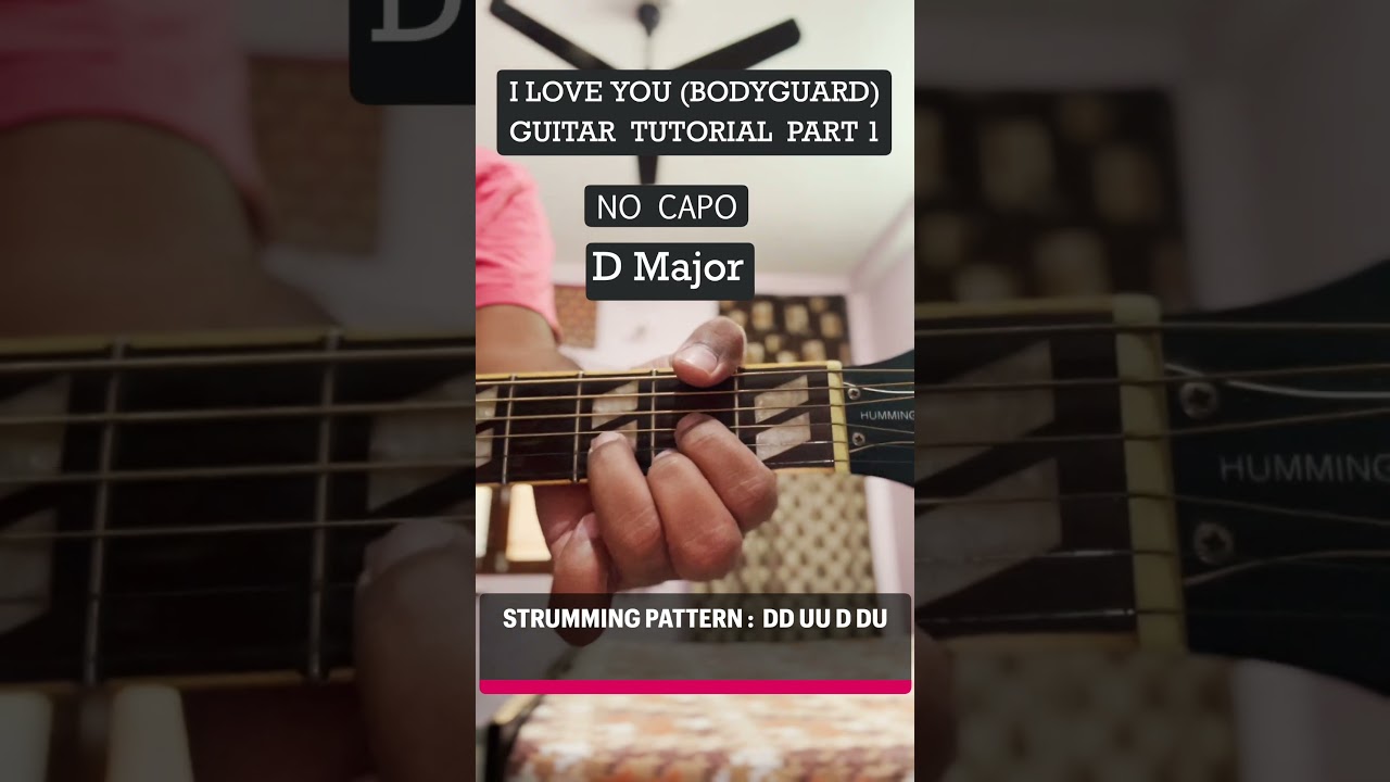 I Love You | BodyGuard | Guitar Lesson 