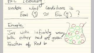 Week 9 Part 2: Learning Theory II
