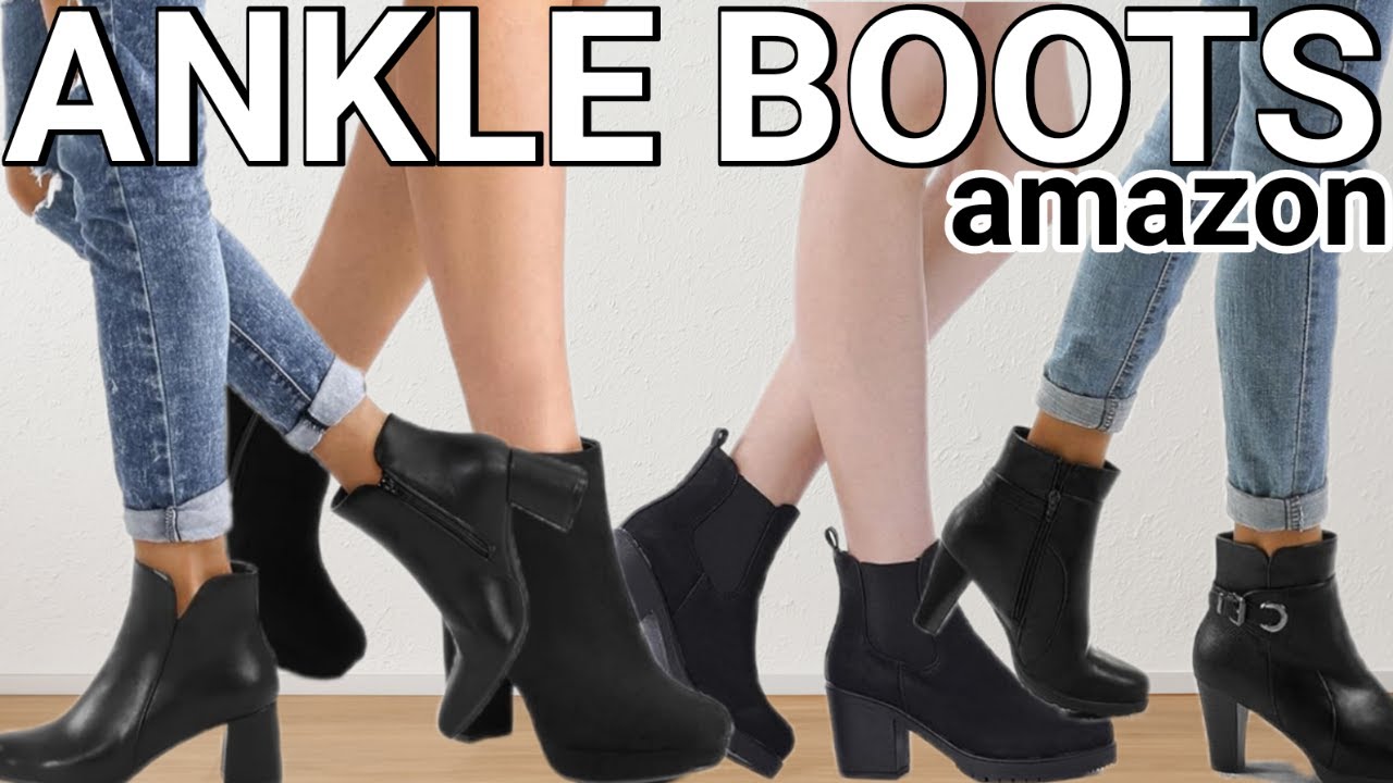🔥10 BEST SELLING ANKLE BOOTS WITH CHUNKY HEELS FOR FALL 2025 ON AMAZON | Model try on haul