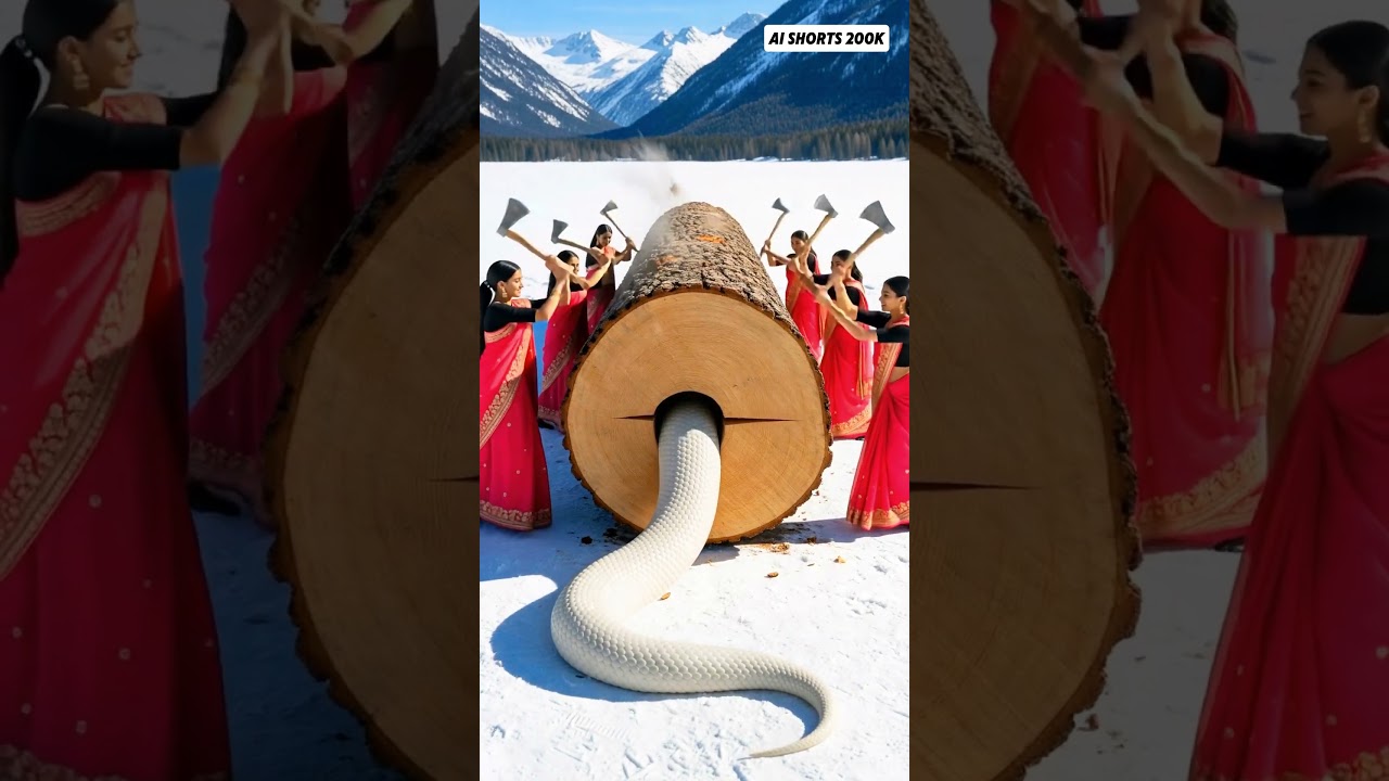 Rescue big snake from log giant 🪵🐍 