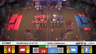 Qualification 34 - 2019 FIRST Championship - Houston - Galileo Subdivision