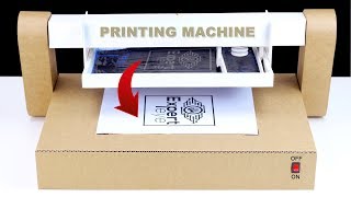 How To Make Auto Screen Printing Machine From Cardboard! DIY Printing Machine