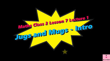 Maths Class 2 Lesson 7 Lecture 1 Jugs and Mugs Introduction CBSE Math Magic Monica Chadha