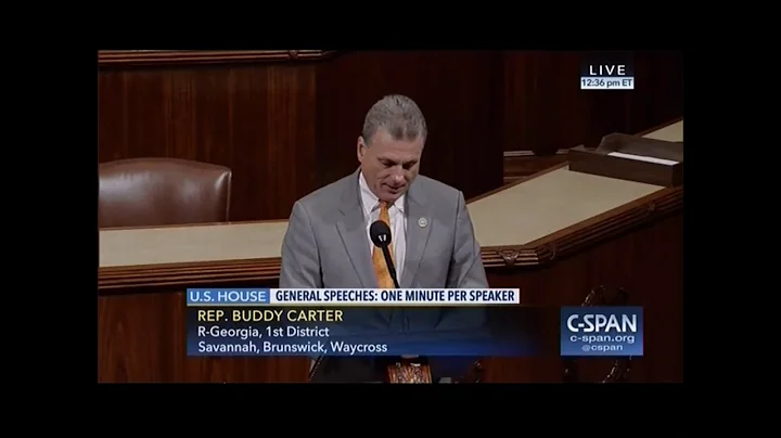 Rep. Carter Recognizes Walter Parrish on the House...