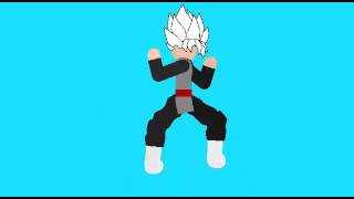 Stick Nodes Goku Black Test Aura, Blade and Voice lines