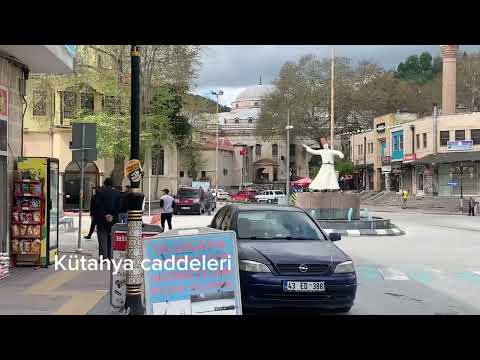 Kütahya Caddeleri Vazo Sevgiyolu dan Kıbrıs Caddesine kadar geziyoruz Alipaşa camii Karagözpaşa cami