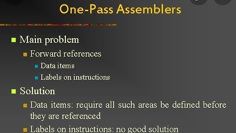 solved example of Pass 1 assembler