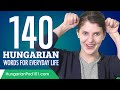 140 Hungarian Words for Everyday Life - Basic Vocabulary #7