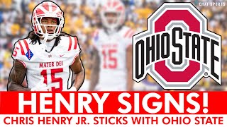 🚨 BREAKING: Chris Henry Jr. SIGNS With Ohio State Football! MASSIVE Win For OSU Football Recruiting