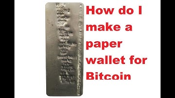 How do I make a paper wallet for Bitcoin? Simple Hardwallet Back Up