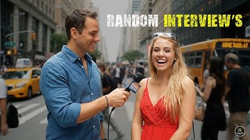 AI Interviews in New York | Random Street Reactions by Veo 3