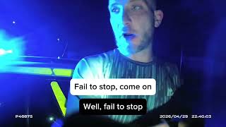 "Fail to stop, Come on" - Drink driver caught after pursuit with officers