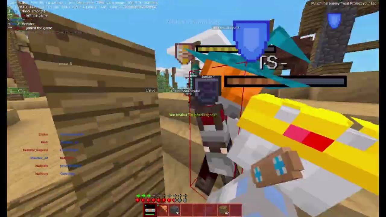 Insane medic game ft. @thunderdragonz5860 - Minetest / Luanti JMA CTF