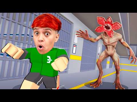 ROBIN ESCAPES FROM DEMOGORGON PRISON RUN IN ROBLOX!! (Stranger Things)