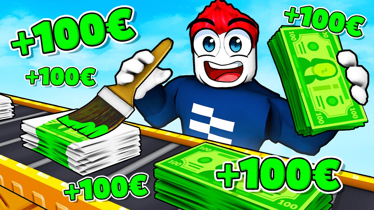 Ich Drucke 100€ FALSCH GELD SCHEINE in Roblox