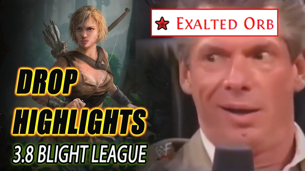 Insane Luck Path of Exile 3.8 Blight league, Act 1 to 10 Drop Highlights