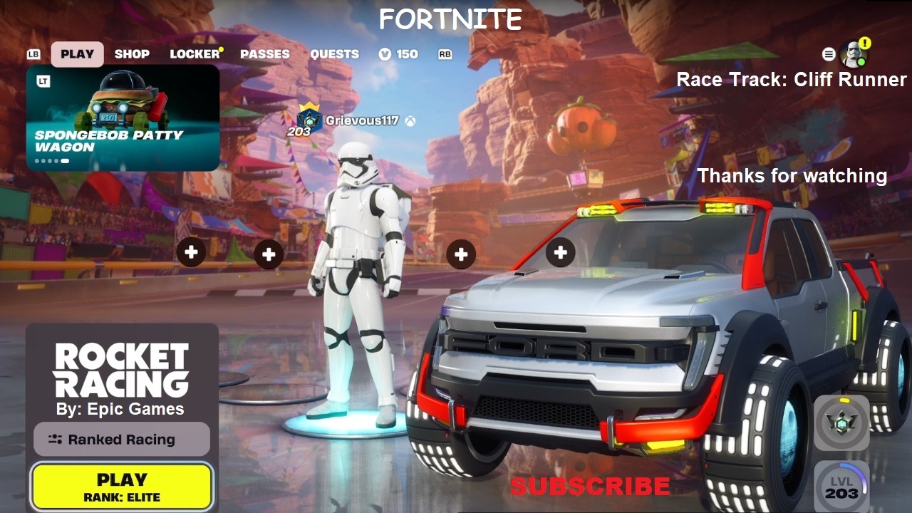 Fortnite: Rocket Racing Ranked Gameplay