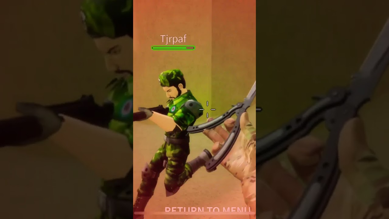 Butterfly knife inspect with full graphics (hyper realistic csgo guns ) (Roblox) YouTube