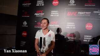 UFC Singapore Post Fight Interview - Yan Xiaonan