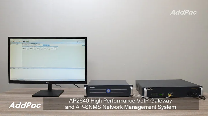 AP2640 High Performance VoIP Gateway & AP-SNMS Network Management System(AP2640 VoIP게이트웨이 애드팍NMS 연동)