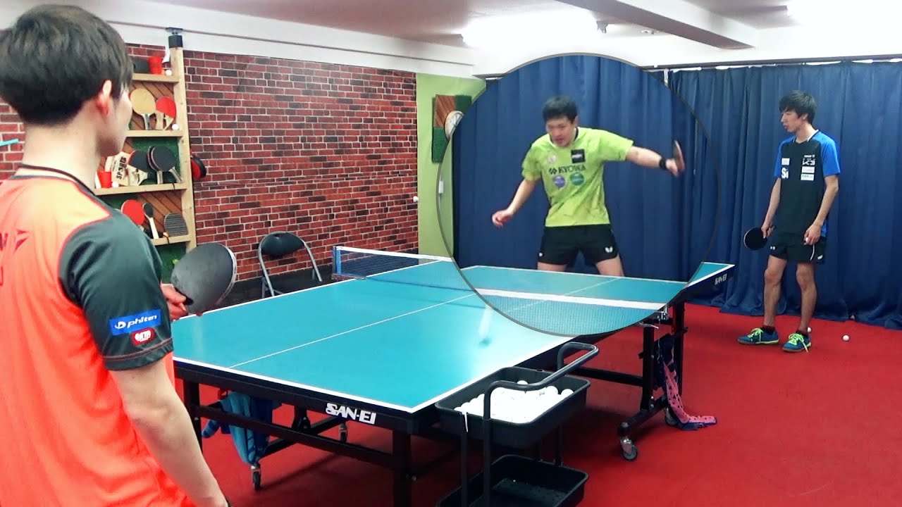 Видео, на котором наглядно показан невероятный молниеносный удар от Ноды Гакуэна [настольный теннис]