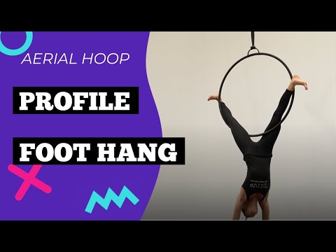 Video AERIAL HOOP Trick Hanging With NO HANDS! Profile Foot... - youtube